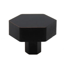 Load image into Gallery viewer, 38mm (1.5&quot;) Oil Rubbed Bronze Solid Hexagon Cabinet Knob
