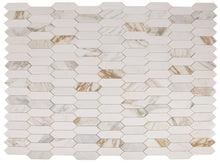 Load image into Gallery viewer, Elysium Tiles Elongated Hex Calacatta Polished 11.75&quot; x 15&quot; Mosaic Tile
