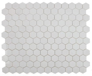 Elysium Tiles Hexagon Thassos Polished 10.25" x 11.75" Mosaic Tile