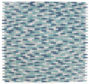 Elysium Tiles Icy Royal Blue 11.75" x 12" Mosaic Tile
