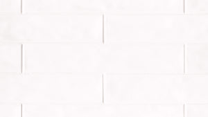 Bedrosians Sorrento Collection Bianco Polished 3" x 16" Ceramic Tile