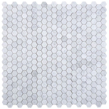 Load image into Gallery viewer, Elysium Tiles Hexagon Carrara Honed 12&quot; x 12&quot; Mosaic Tile
