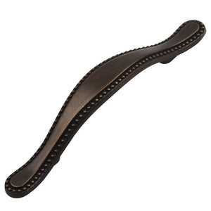76mm (3") Center to Center Oil Rubbed Bronze Beaded Pull Cabinet Hardware Handle