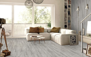 TW Arctic Grey 6" x 36" Matte Finish Wood Look Porcelain Tile