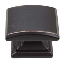 Load image into Gallery viewer, 32mm (1.25&quot;) Satin Nickel Domed Convex Square Cabinet Knob
