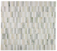 Load image into Gallery viewer, Elysium Tiles Slot Green 11.75&quot; x 11.75&quot; Mosaic Tile
