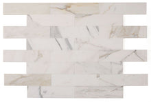 Load image into Gallery viewer, Elysium Tiles Subway Calacatta Gold Polished 3&quot; x 12&quot; Subway Tile
