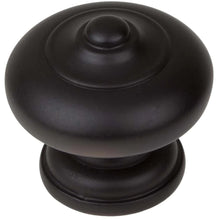 Load image into Gallery viewer, 38mm (1.5&quot;) Matte Black Mushroom Ring Cabinet Knob
