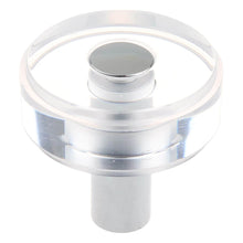 Load image into Gallery viewer, 38mm (1.5&quot;) Polished Chrome Round Modern Clear Acrylic Cabinet Knob
