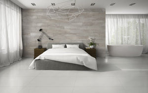 Elysium Tiles Polar Style White 12" x 24" Polished Porcelain Tile