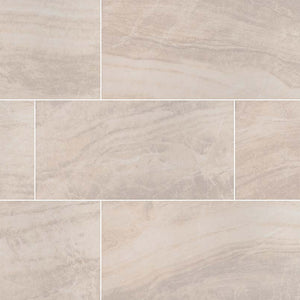 MSI Praia Crema 24" x 48" Polished Porcelain Tile