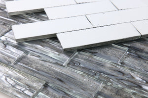 Elysium Tiles Casale Shell Silver 11.75" x 11.75" Mosaic Tile