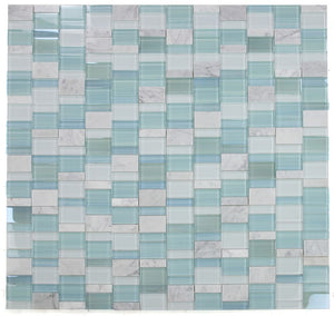 Elysium Tiles Prime Blue New 11.75" x 11.75" Mosaic Tile