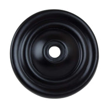 Load image into Gallery viewer, 38mm (1.5&quot;) Matte Black Round Thin Classic Cabinet Hardware Backplate
