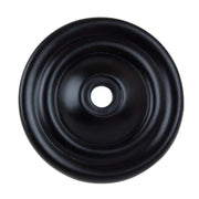 38mm (1.5") Matte Black Round Thin Classic Cabinet Hardware Backplate