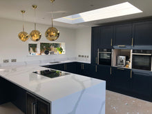 Load image into Gallery viewer, Silestone by Cosentino Eternal Series Bianco Calacatta Polished 128&quot; x 63&quot; Quartz Slab
