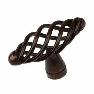 51mm (2") Oil Rubbed Bronze Classic Oval Twisted Birdcage Cabinet Knob