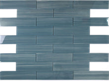 Load image into Gallery viewer, Elysium Tiles Lucy Pacific Blue Painting 4&quot; x 16&quot; Subway Tile
