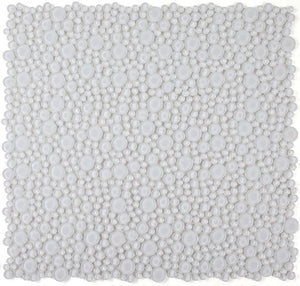 Elysium Tiles Lady Snow 10.75" x 10.75" Mosaic Tile