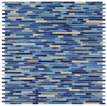 Load image into Gallery viewer, Elysium Tiles Rain Sapphire 11.75&quot; x 12&quot; Mosaic Tile
