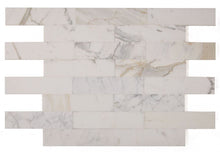 Load image into Gallery viewer, Elysium Tiles Subway Calacatta Gold Honed 3&quot; x 12&quot; Subway Tile

