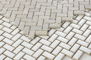 Elysium Tiles Tango White 11.25" x 12.75" Mosaic Tile