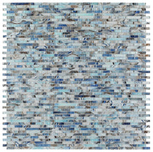 Load image into Gallery viewer, Elysium Tiles Linear Shell Blue 11.75&quot; x 12&quot; Mosaic Tile
