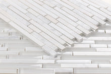 Load image into Gallery viewer, Elysium Tiles Linear Carrara White 11.75&quot; x 12&quot; Mosaic Tile
