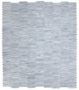 Elysium Tiles Arrow Grey 10.25" x 12.5" Mosaic Tile