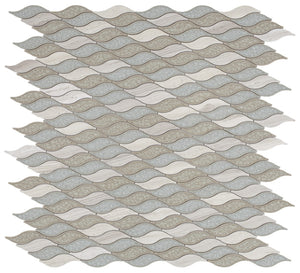 Elysium Tiles Pontus Blue 10.75" x 10.75" Mosaic Tile