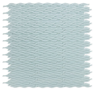 Elysium Tiles Water Turquoise 11.50" x 12.25" Mosaic Tile