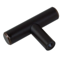Load image into Gallery viewer, 51mm (2&quot;) Oil Rubbed Bronze Modern Cabinet T-Knob
