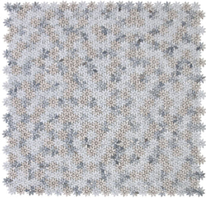 Elysium Tiles Daisy Wild Sky 12.5" x 12.75" Mosaic Tile
