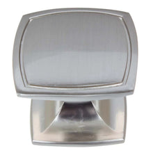 Load image into Gallery viewer, 38mm (1.5&quot;) Satin Nickel Transitional Rounded Square Cabinet Knob
