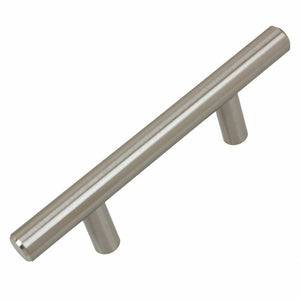 63.5mm (2.5") Center to Center Polished Chrome Modern Cabinet Hardware Handle