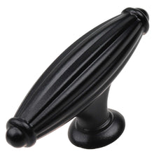 Load image into Gallery viewer, 63.5mm (2.5&quot;) Oil Rubbed Bronze Fluted Cabinet Hardware T-Knob
