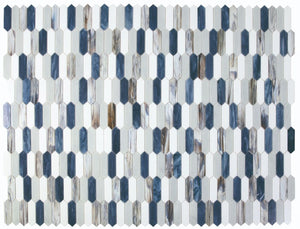 Elysium Tiles Newport Arrow Beach 10.25" x 10.5" Mosaic Tile