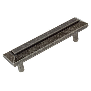 76mm (3") Center to Center Oil Rubbed Bronze Grooved Rectangle Pull Cabinet Hardware Handle