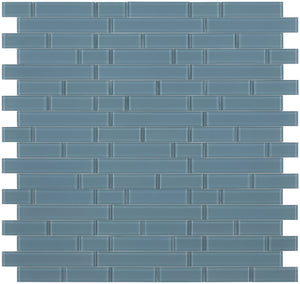 Elysium Tiles Casale Blue Shining 11.75" x 11.75" Mosaic Tile