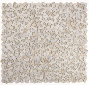 Elysium Tiles Pebble Calacatta Gold 12" x 12" Mosaic Tile