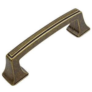 76mm (3") Center to Center Satin Gold Classic Base Cabinet Pull