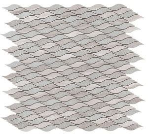 Elysium Tiles Pontus Bridesmaid 10.50" x 11" Mosaic Tile