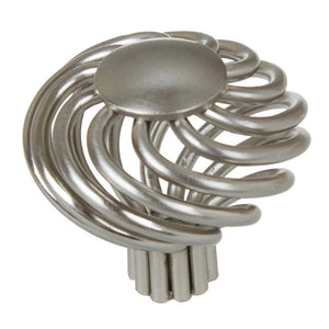 38mm (1.5") Satin Nickel Classic Twisted Birdcage Cabinet Knob