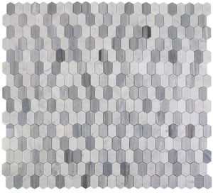 Elysium Tiles Montage Blue 12.5" x 13.25" Mosaic Tile