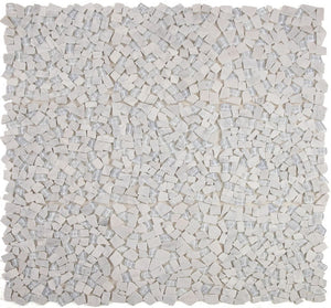 Elysium Tiles Pebble Carrara 12" x 12" Mosaic Tile