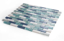 Load image into Gallery viewer, Elysium Tiles Icy Royal Blue 11.75&quot; x 12&quot; Mosaic Tile
