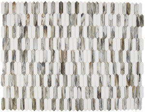 Elysium Tiles Newport Arrow Dawn 10.25" x 10.5" Mosaic Tile