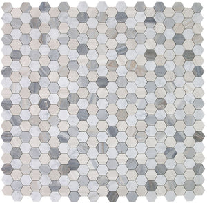 Elysium Tiles Hexagon Blue 11.75" x 12" Mosaic Tile