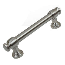 Load image into Gallery viewer, 95mm (3.75&quot;) Center to Center Satin Nickel Classic Euro Bar Pull Cabinet Hardware Handle
