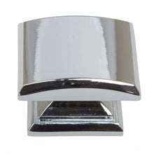 Load image into Gallery viewer, 32mm (1.25&quot;) Polished Chrome Domed Convex Square Cabinet Knob
